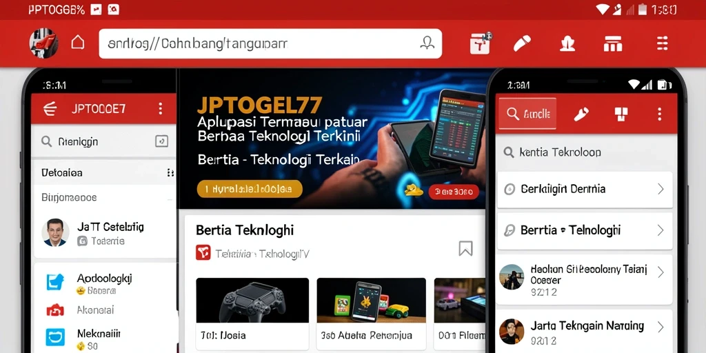 Tampilan antarmuka JPTOGEL77 yang modern dan fungsional.