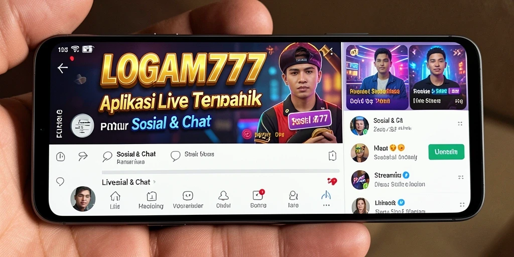 Antarmuka LOGAM777 yang intuitif dan fungsional untuk live streaming.