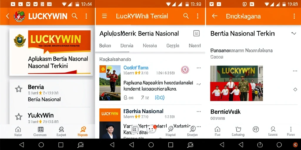 Tampilan antarmuka LUCKYWIN yang modern dan informatif.