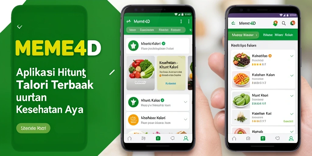 Tampilan antarmuka aplikasi Hitung Kalori yang user-friendly.