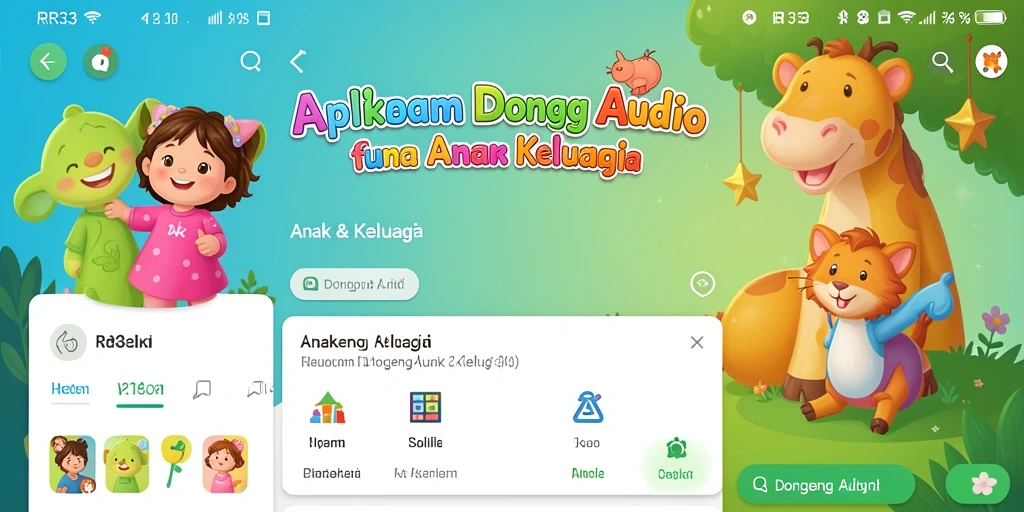 Tampilan antarmuka RR33 yang menarik dan ramah anak.