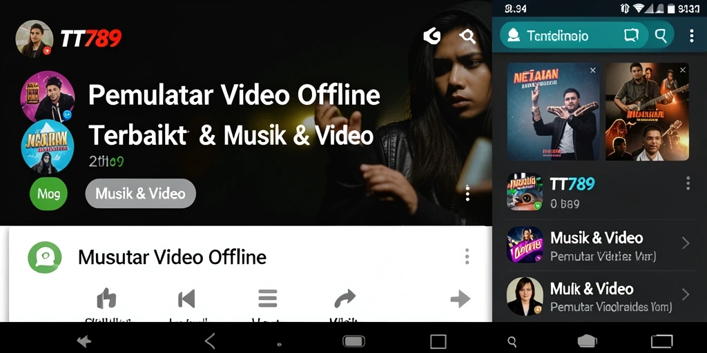 Antarmuka aplikasi TT789 yang intuitif dan mudah digunakan untuk Pemutar Video Offline.